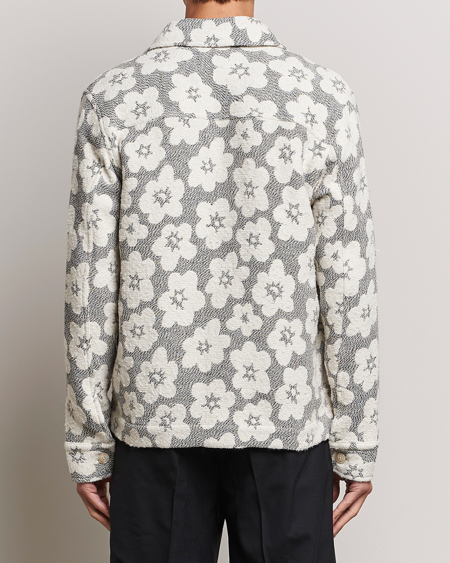 Hombres | Abrigos y chaquetas | NN07 | Rahim Flower Shirt Jacket White/Black