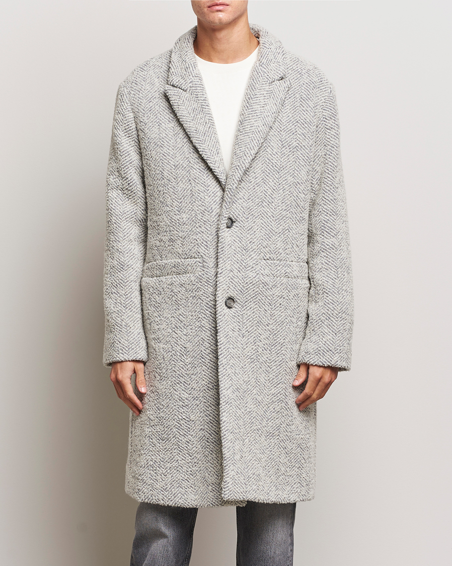 Hombres | Abrigos y chaquetas | NN07 | Fulvio Herringbone Coat Ecru