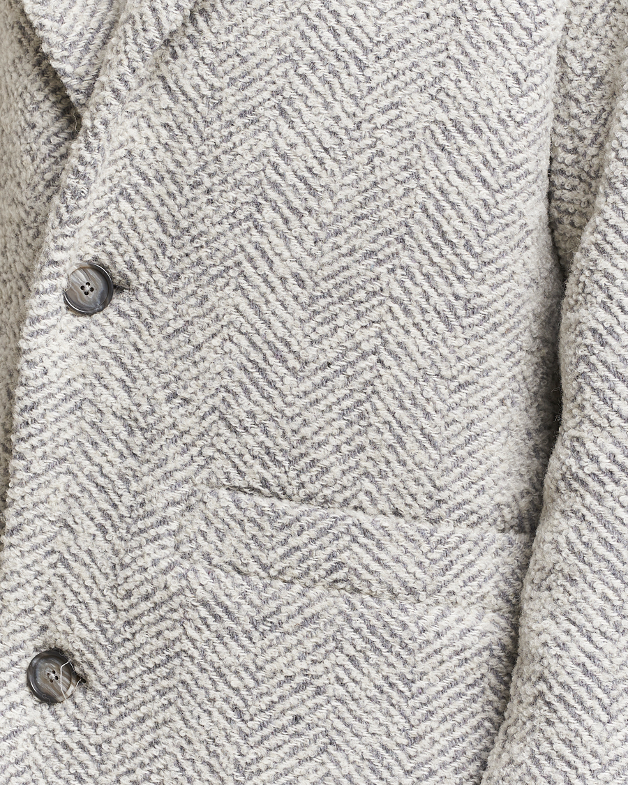 Hombres | Abrigos y chaquetas | NN07 | Fulvio Herringbone Coat Ecru