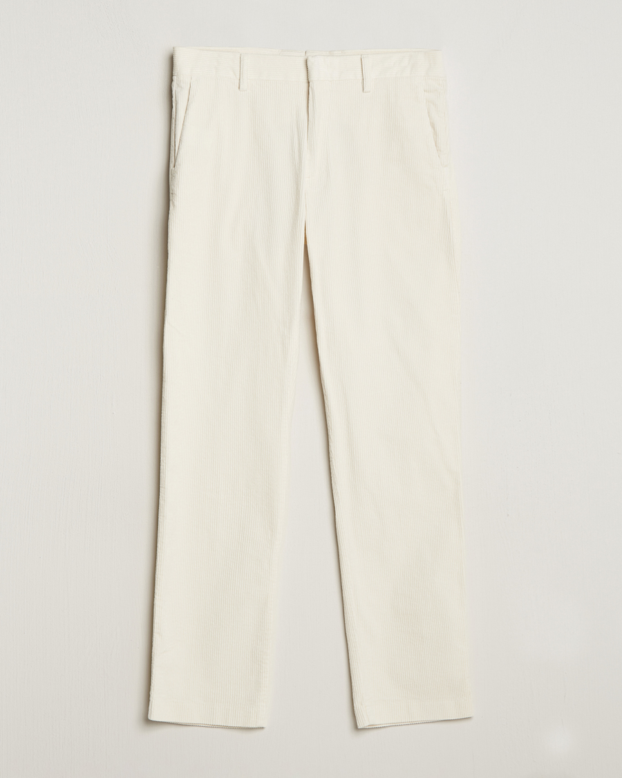 Hombres | Pantalones | NN07 | Theo Regular Fit Corduroy Chinos Off White