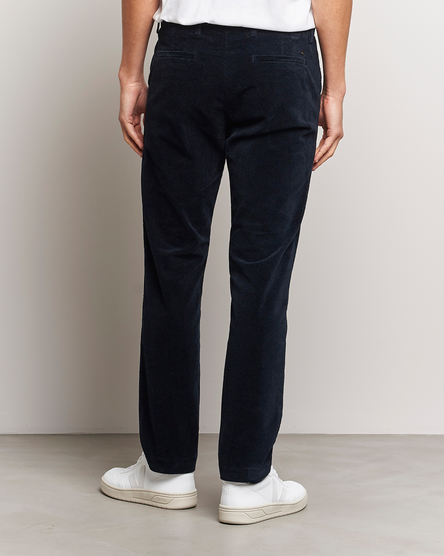 Hombres | Pantalones | NN07 | Theo Regular Fit Corduroy Chinos Navy Blue