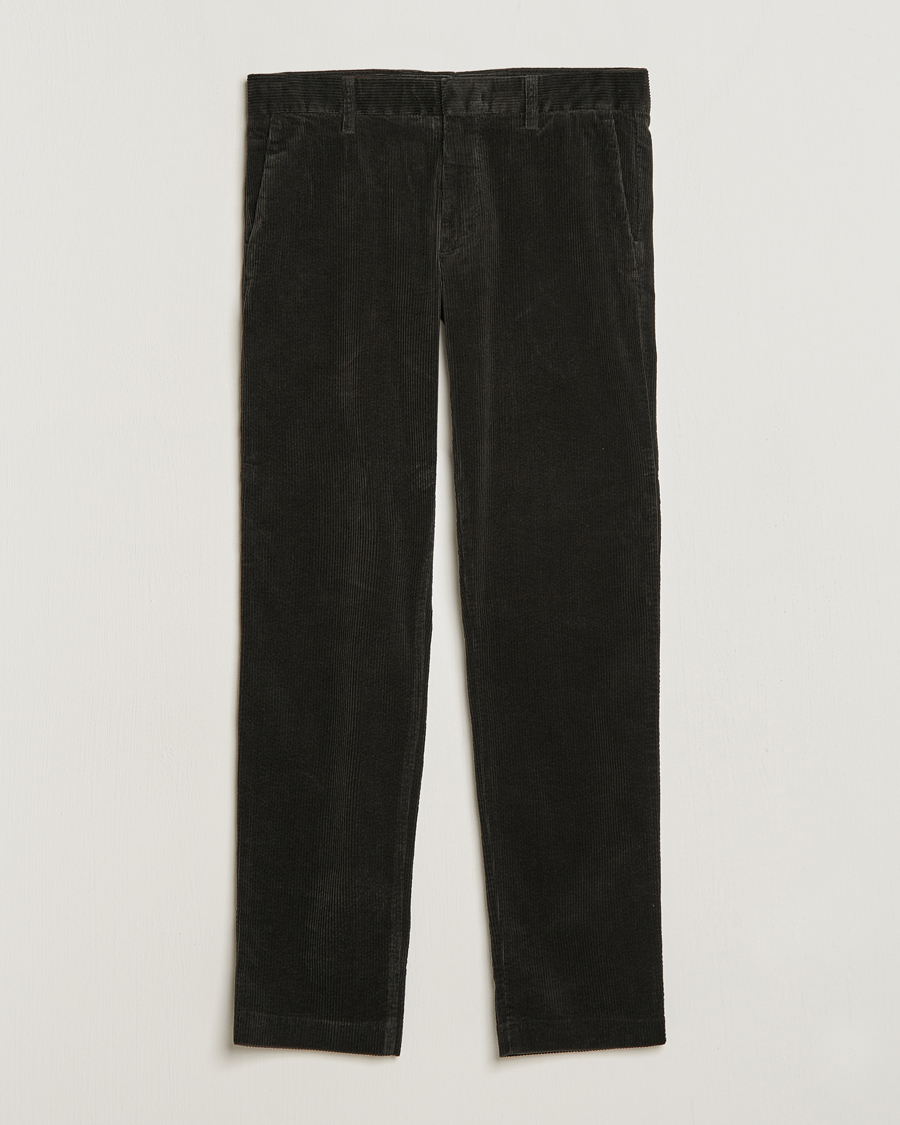 Hombres | Pantalones | NN07 | Theo Regular Fit Corduroy Chinos Dark Army