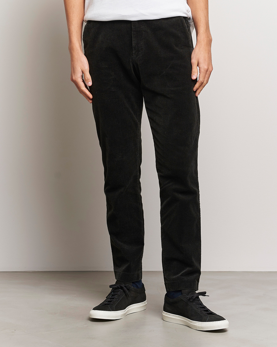 Hombres | Pantalones | NN07 | Theo Regular Fit Corduroy Chinos Dark Army