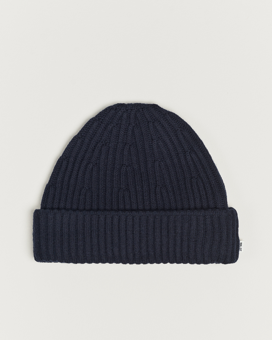 Hombres | NN07 Ribbed Hat Navy Blue | NN07 | Ribbed Hat Navy Blue
