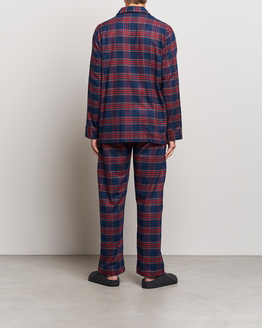 Hombres | Pijamas y batas | Derek Rose | Cotton Flannel Checked Pyjama Set Multi