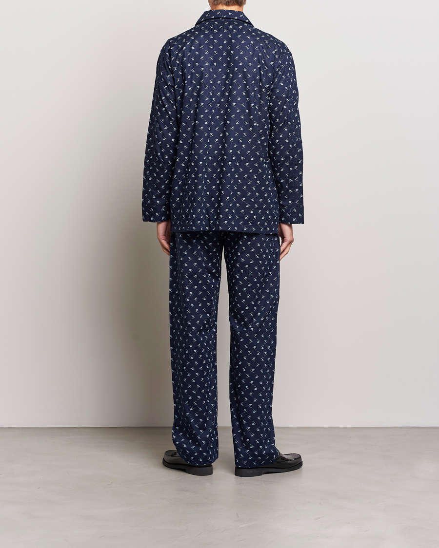 Hombres | Pijamas y batas | Derek Rose | Cotton Ski Pyjama Set Navy