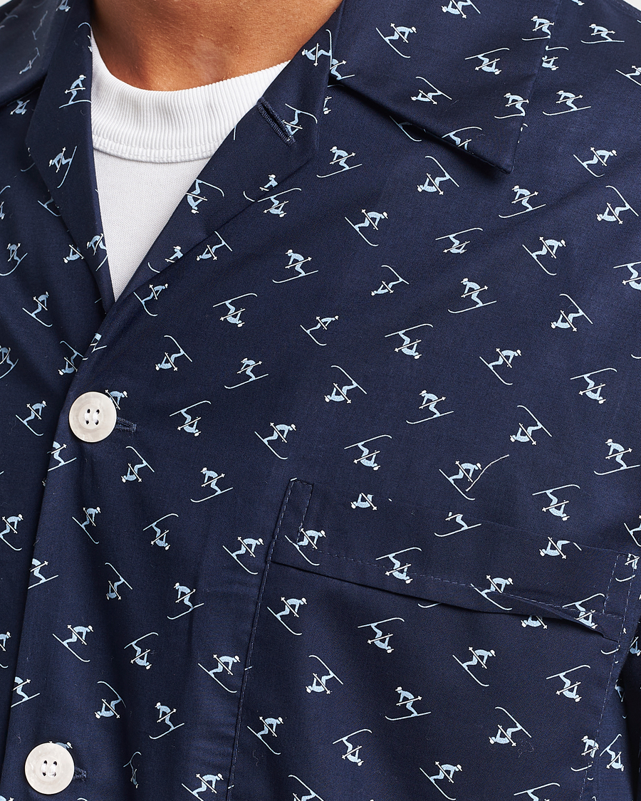 Hombres | Pijamas y batas | Derek Rose | Cotton Ski Pyjama Set Navy