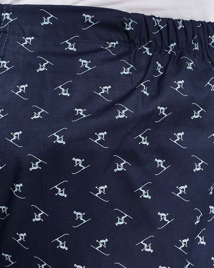 Hombres | Pijamas y batas | Derek Rose | Cotton Ski Pyjama Set Navy