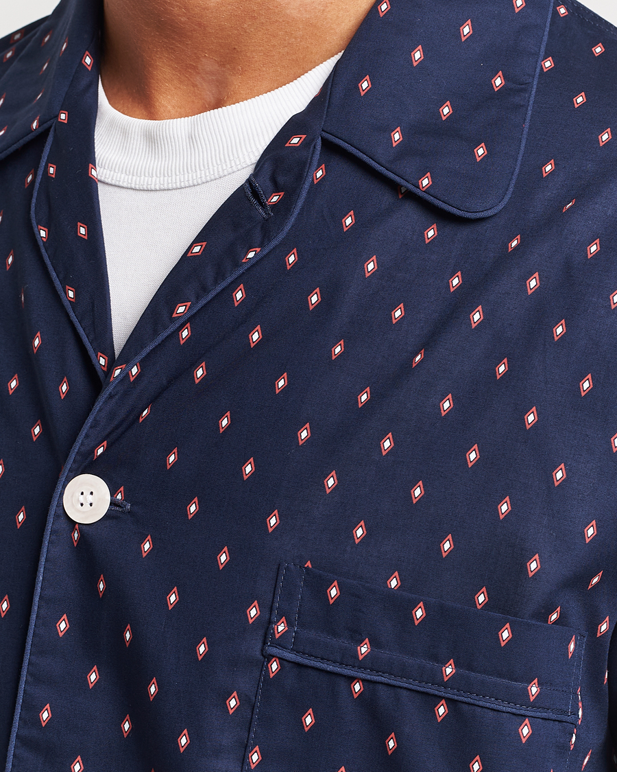 Hombres | Pijamas y batas | Derek Rose | Cotton Pyjama Set Navy