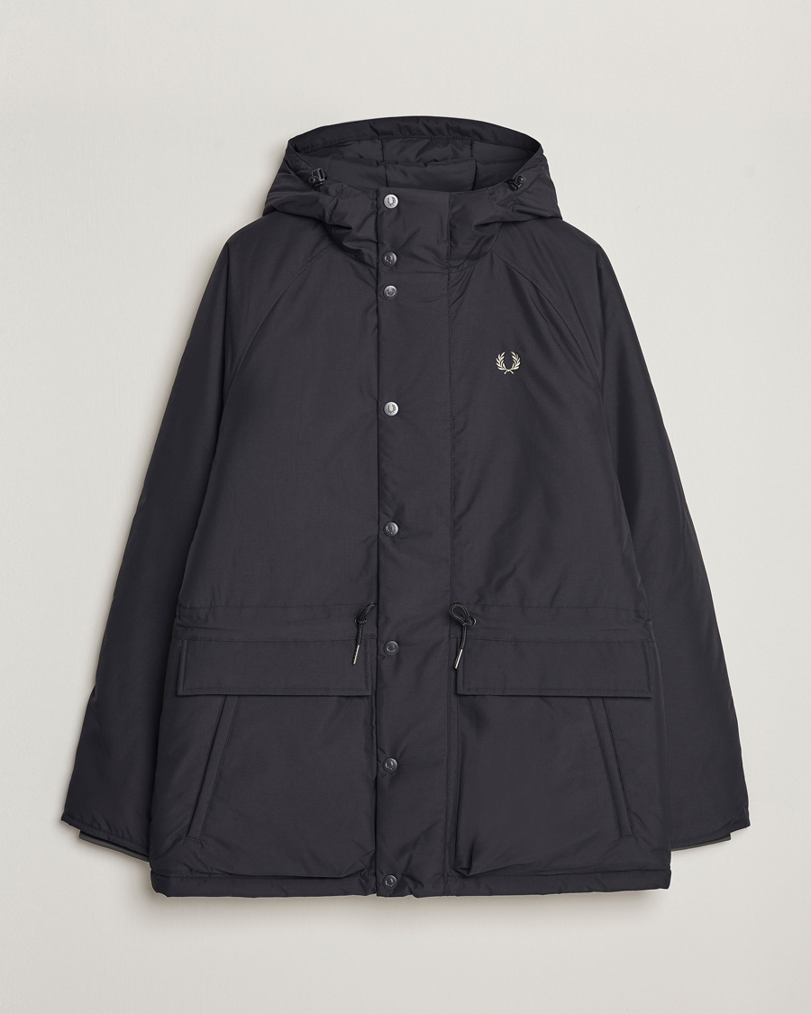 Hombres | Abrigos y chaquetas | Fred Perry | Padded Zip Through Parka Black