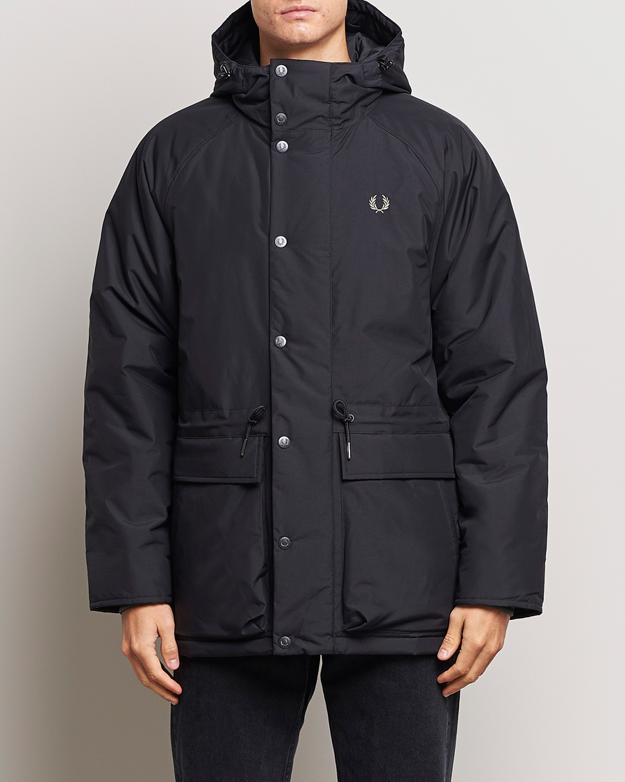 Hombres | Abrigos y chaquetas | Fred Perry | Padded Zip Through Parka Black
