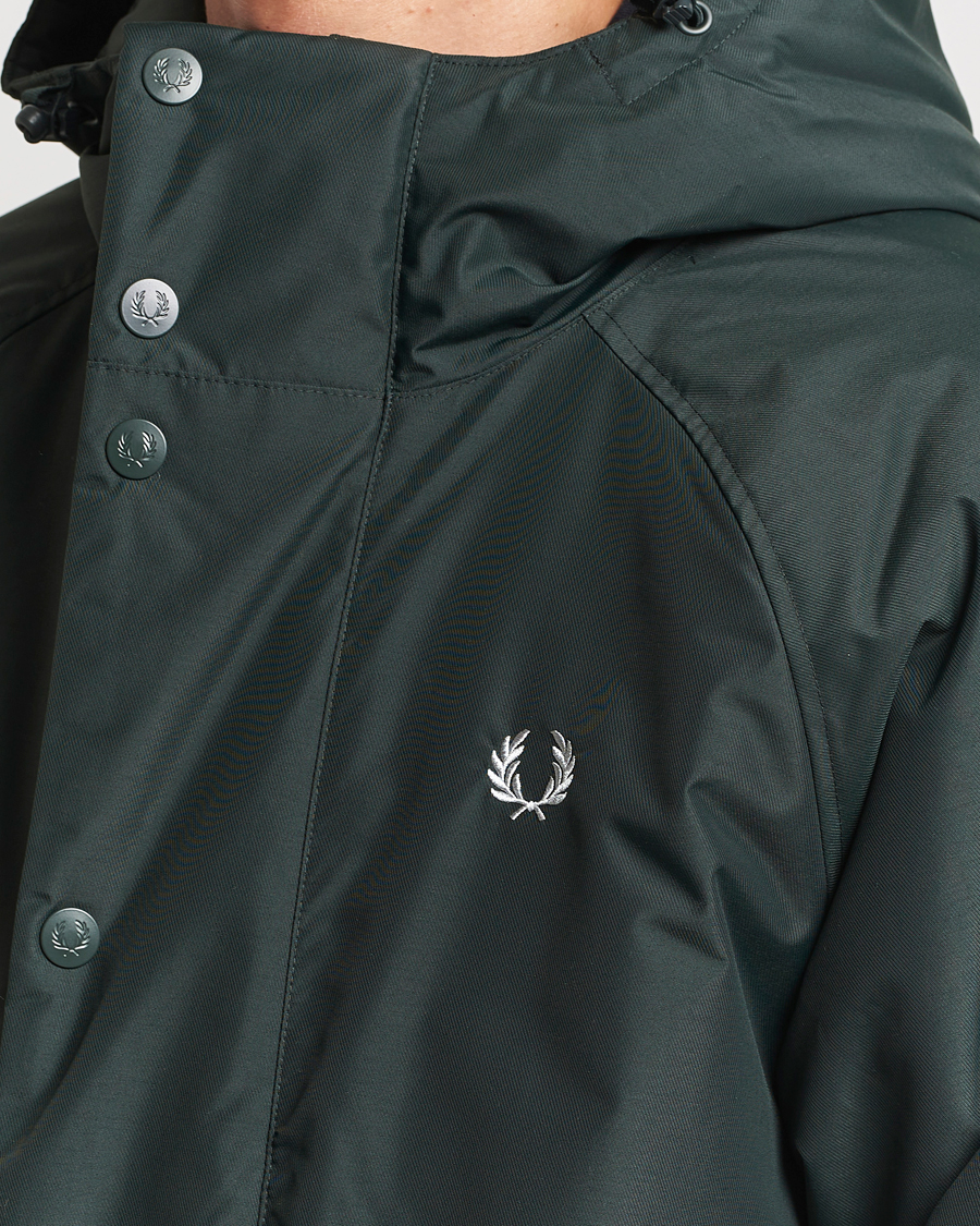 Hombres | Abrigos y chaquetas | Fred Perry | Padded Zip Through Parka Night Green