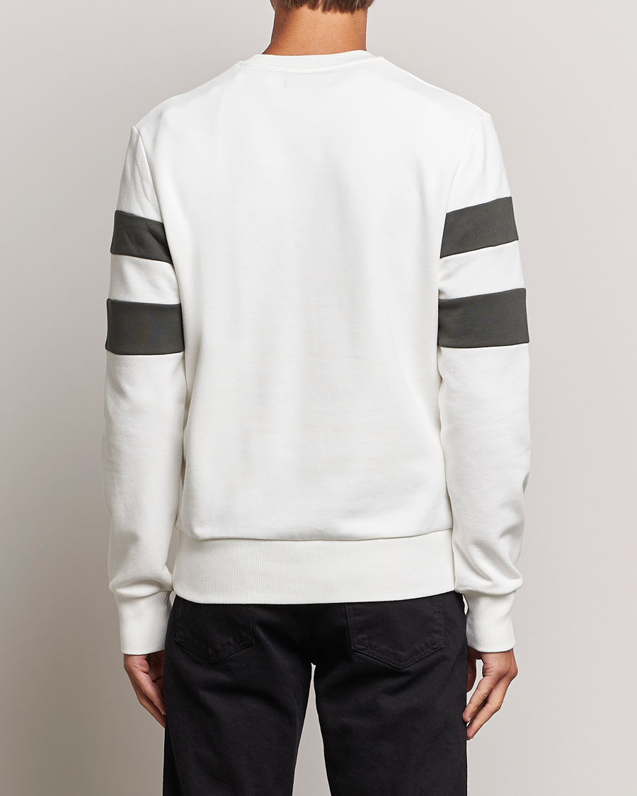 Hombres | Jerséis y prendas de punto | Fred Perry | Tipped Sleeve Sweatshirt Snow Whiite