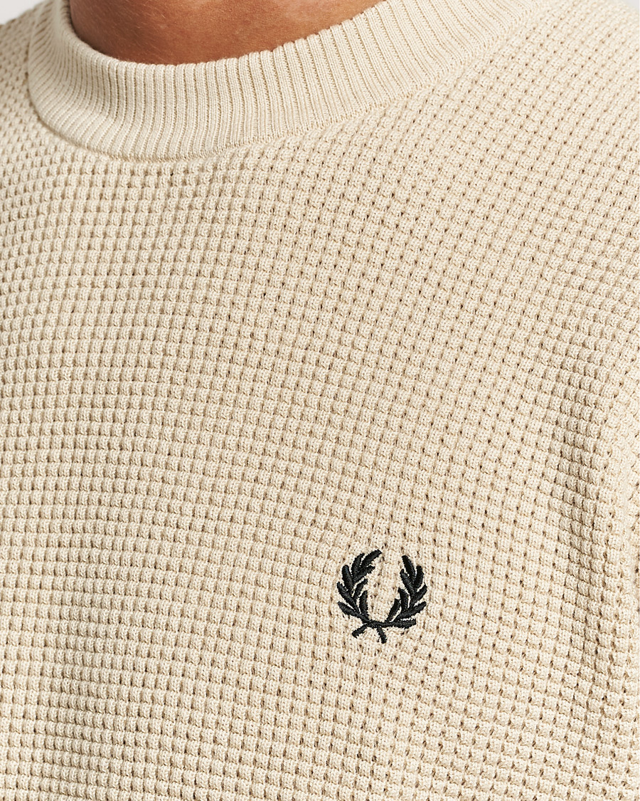 Hombres | Jerséis y prendas de punto | Fred Perry | Waffle Stitch Jumper Oatmeal