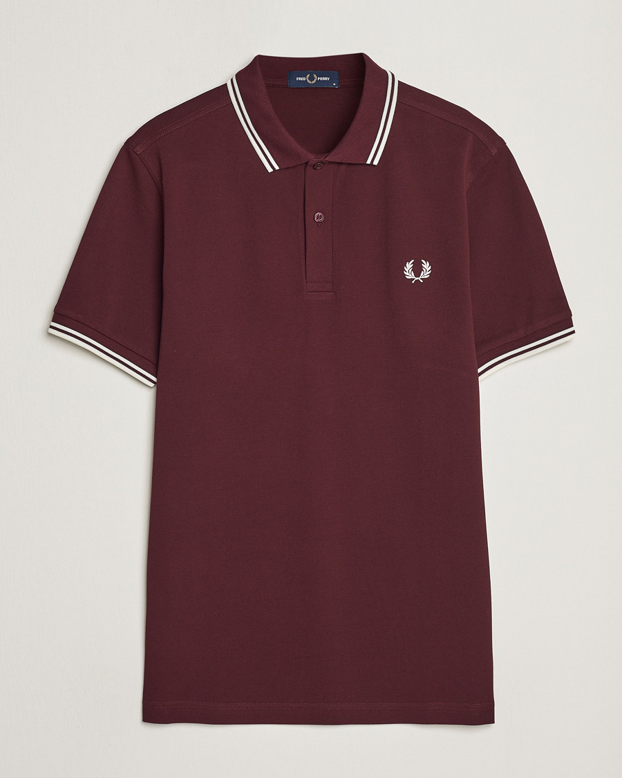 Hombres | Polos | Fred Perry | Twin Tipped Polo Shirt Oxblood