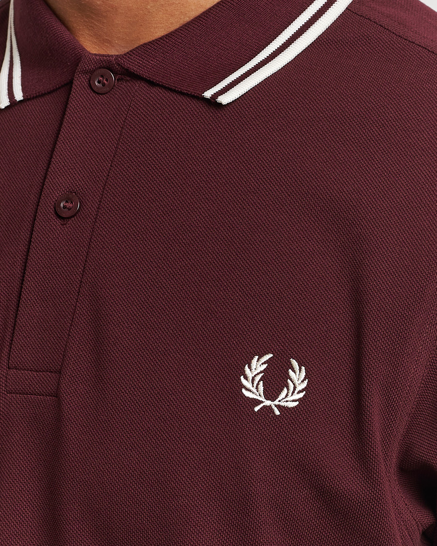 Hombres | Polos | Fred Perry | Twin Tipped Polo Shirt Oxblood