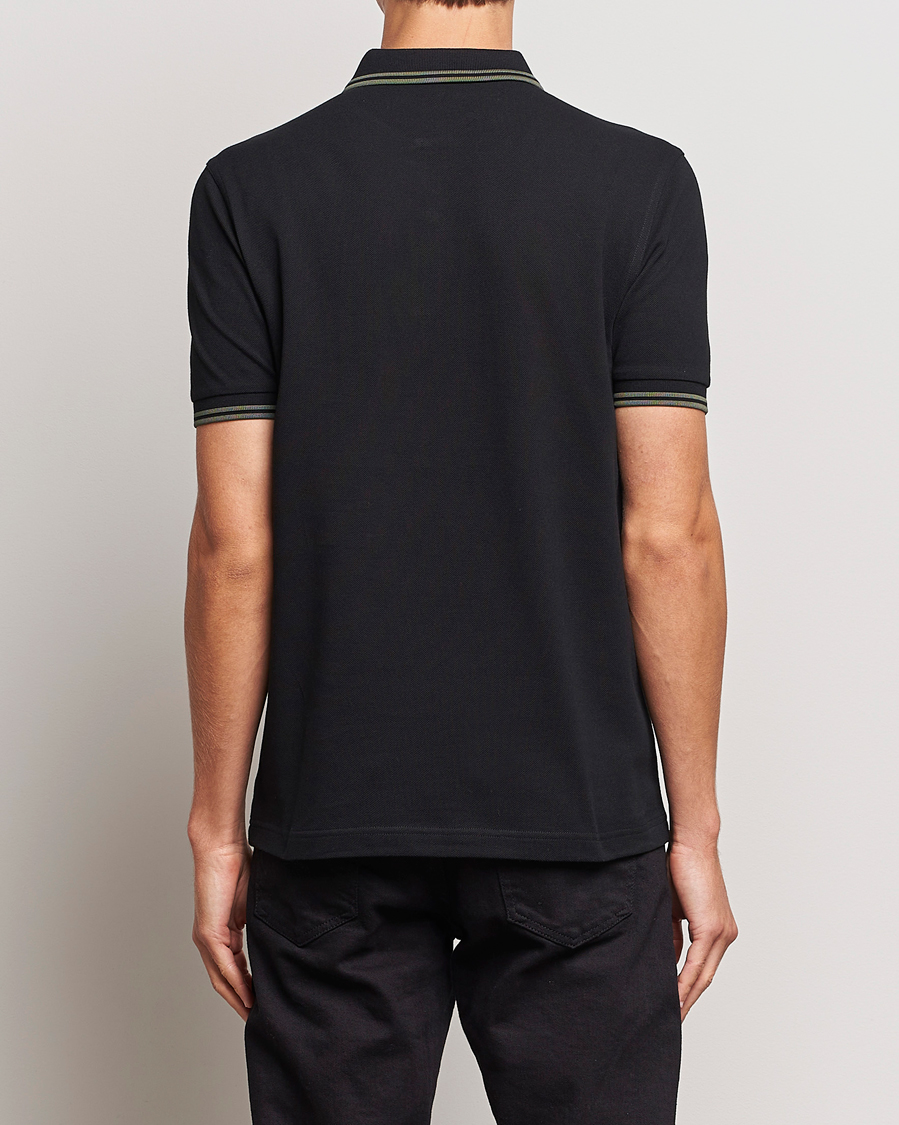 Hombres | Polos | Fred Perry | Twin Tipped Polo Shirt Black