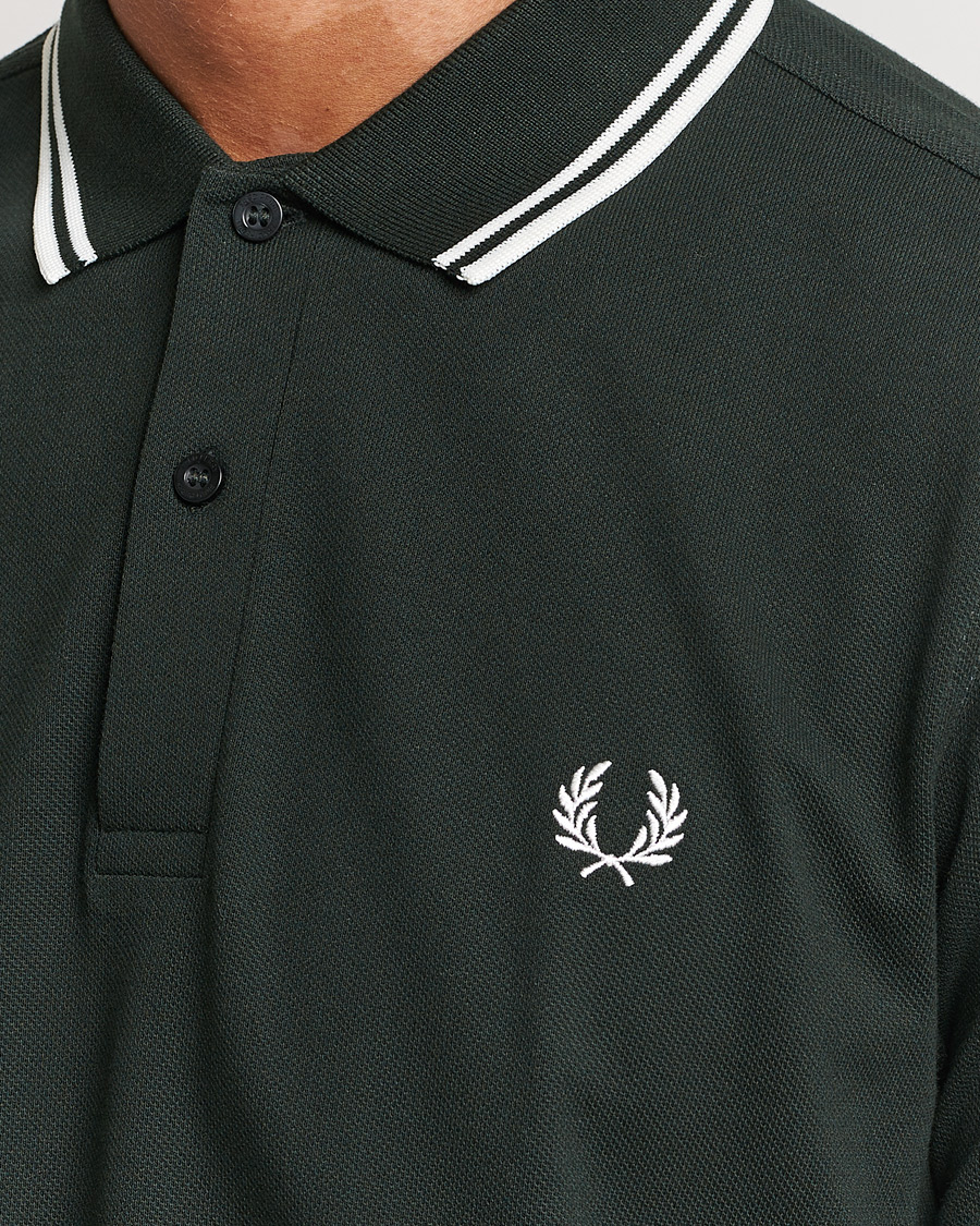Hombres | Polos | Fred Perry | Twin Tipped Polo Shirt Night Green