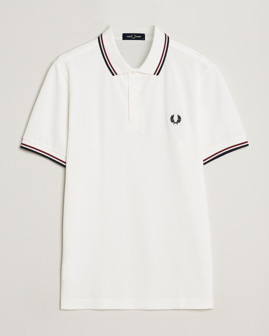 Hombres | Polos | Fred Perry | Twin Tipped Polo Shirt Snow White
