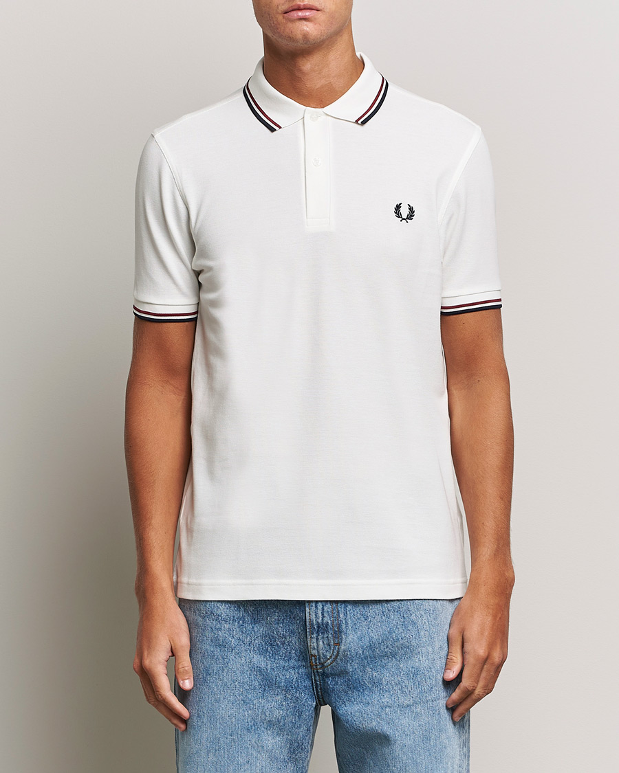 Hombres | Polos | Fred Perry | Twin Tipped Polo Shirt Snow White