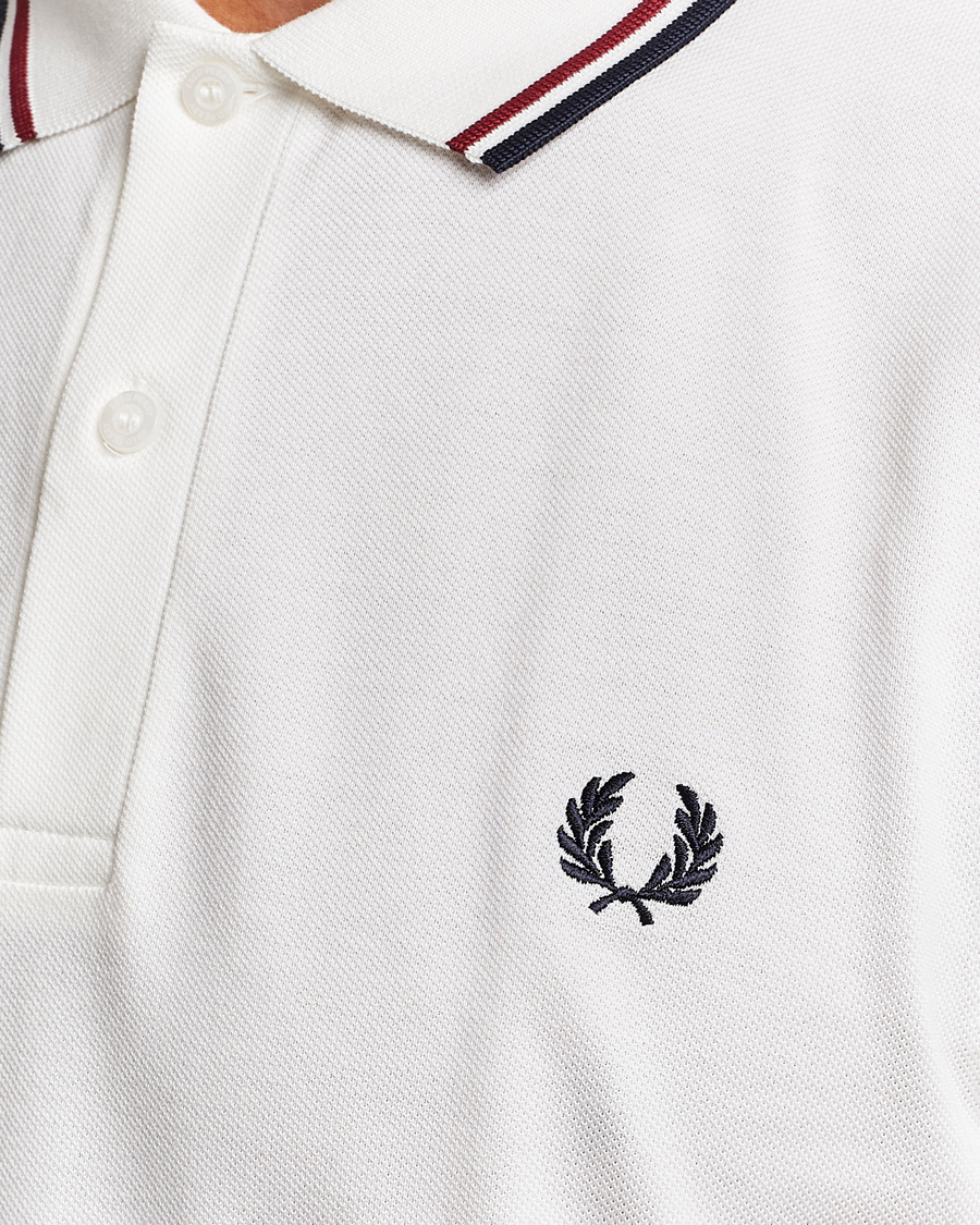 Hombres | Polos | Fred Perry | Twin Tipped Polo Shirt Snow White