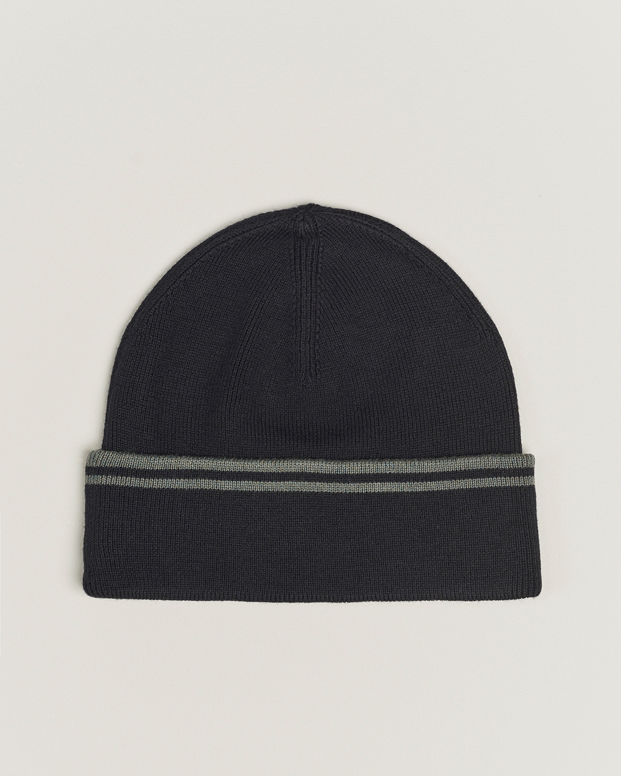 Hombres | Fred Perry Twin Tipped Merino Beanie Black | Fred Perry | Twin Tipped Merino Beanie Black