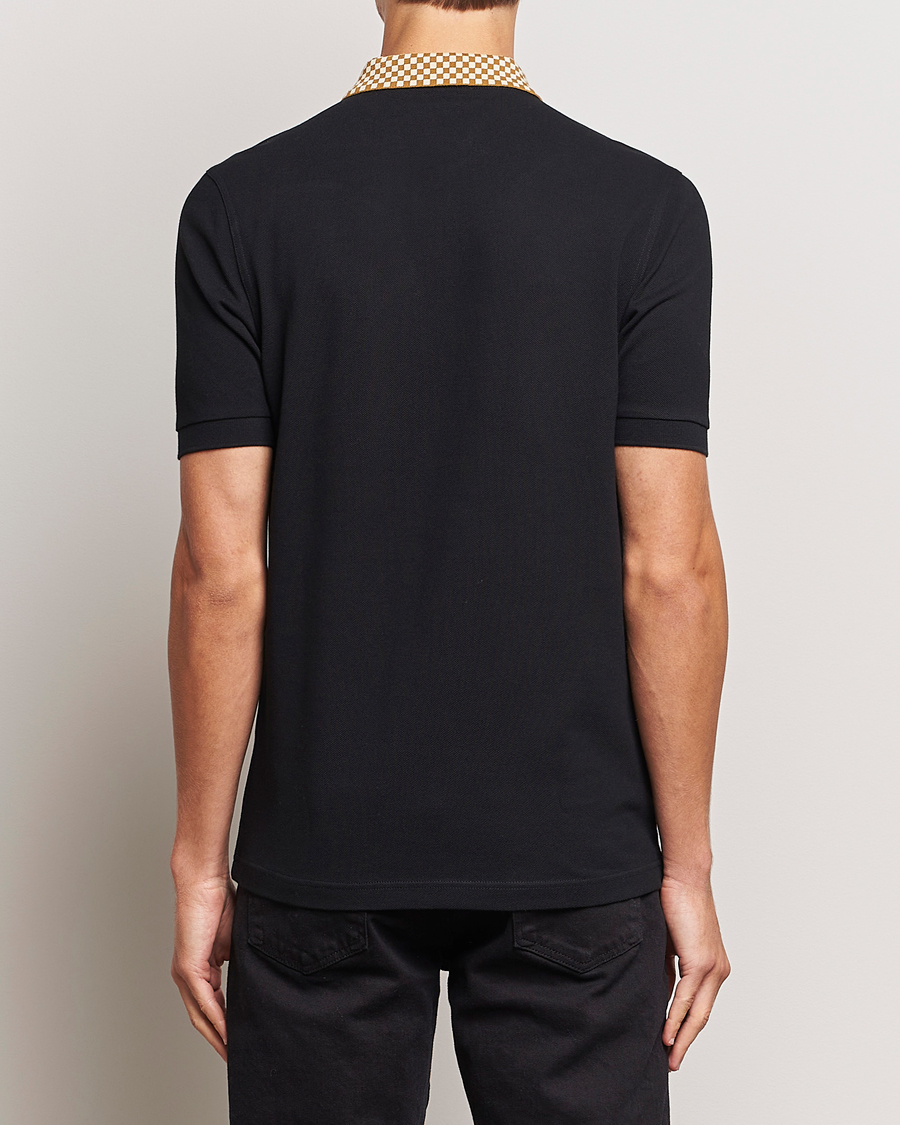 Hombres | Polos | Fred Perry | Checkboard Collar Polo Black