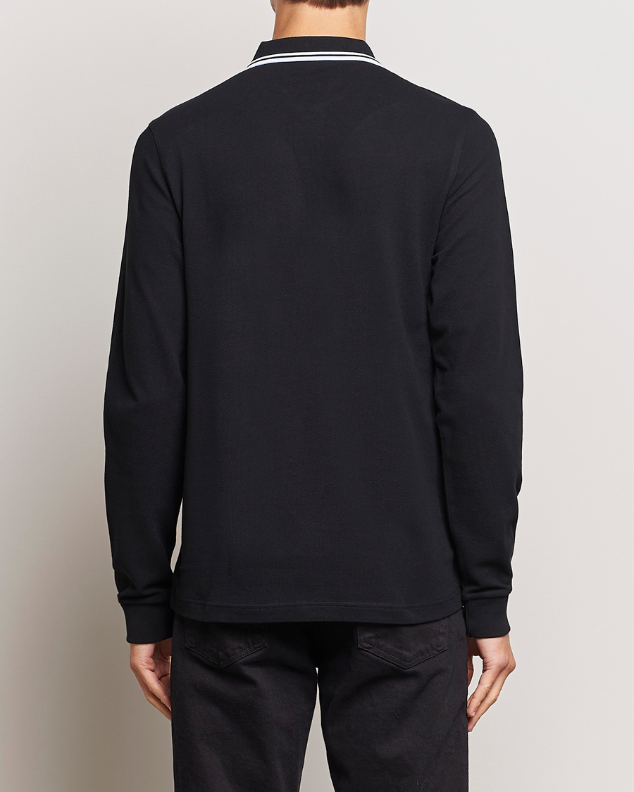 Hombres | Polos | Fred Perry | Long Sleeve Twin Tipped Shirt Black