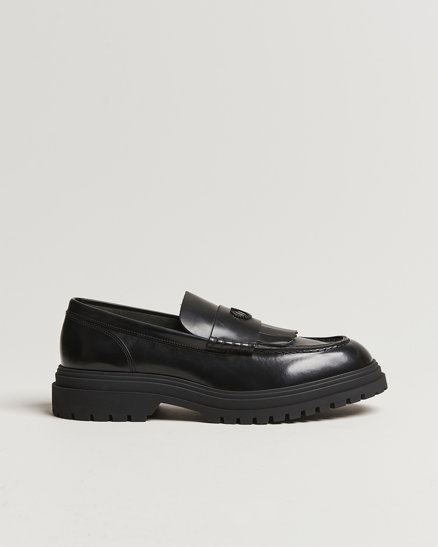 Hombres | Fred Perry FP Leather Loafer Black | Fred Perry | FP Leather Loafer Black