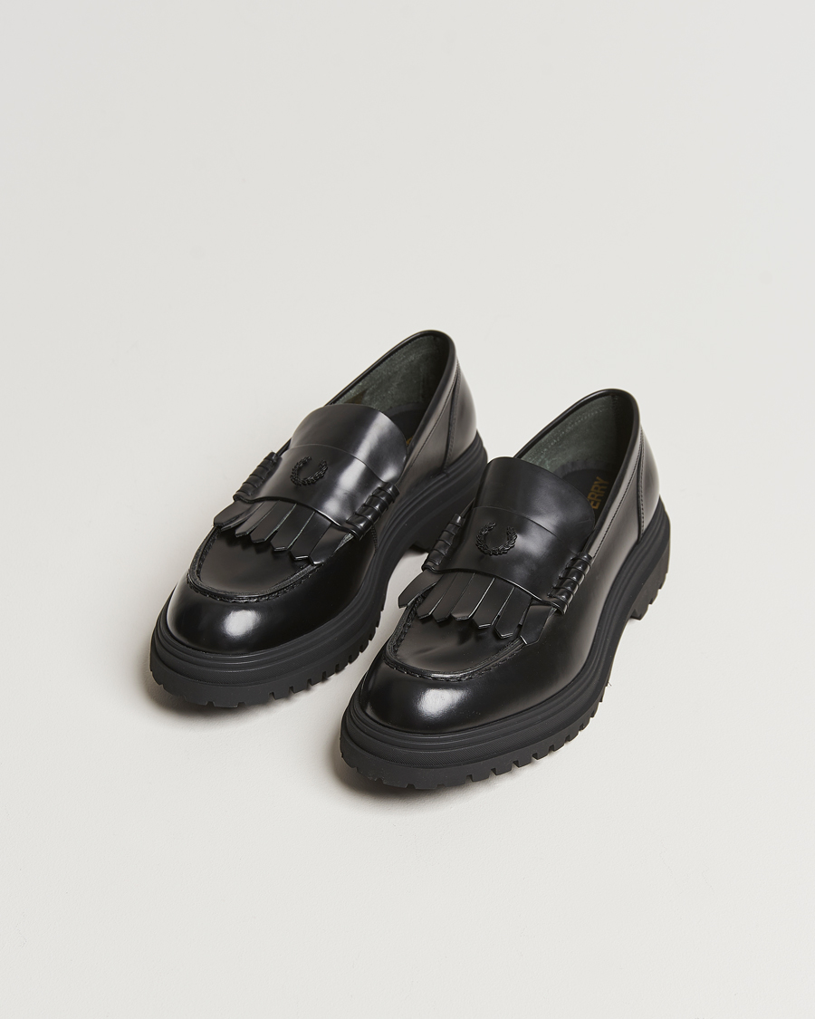 Hombres | Fred Perry FP Leather Loafer Black | Fred Perry | FP Leather Loafer Black