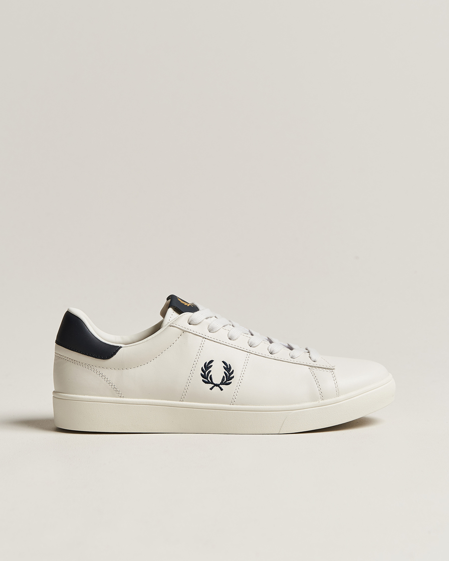 Hombres | Zapatillas | Fred Perry | Spencer Leather Sneakers Porcelain/Navy