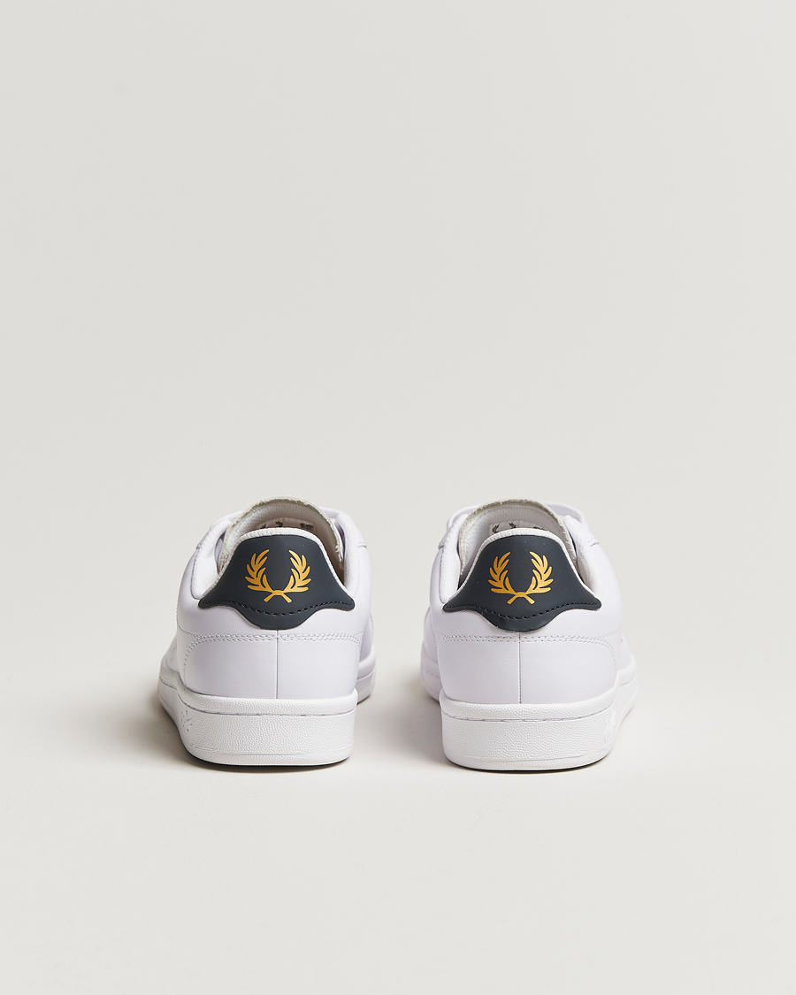Hombres | Zapatillas | Fred Perry | B721 Leather Sneakers White/Navy