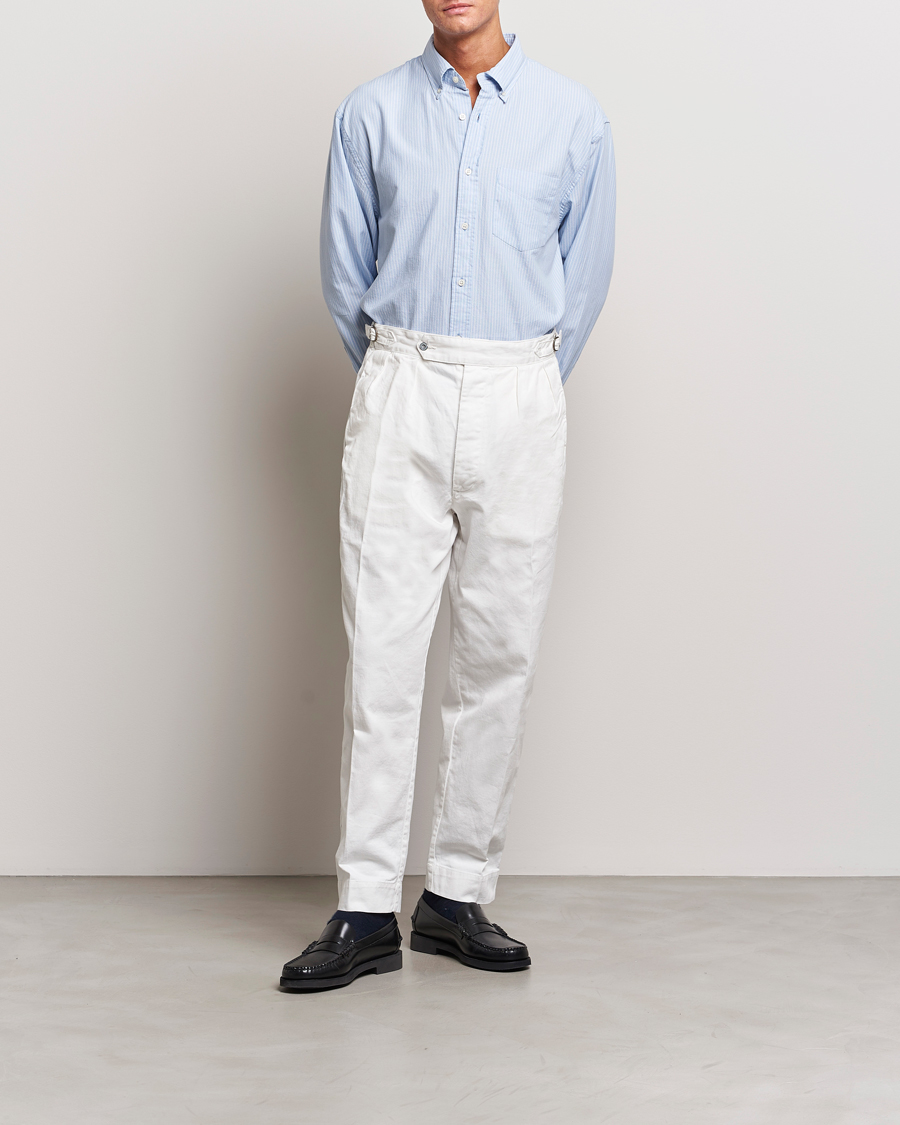 Hombres | Camisas | GANT | Regular Fit Archive Oxford Striped Shirt Muted Blue