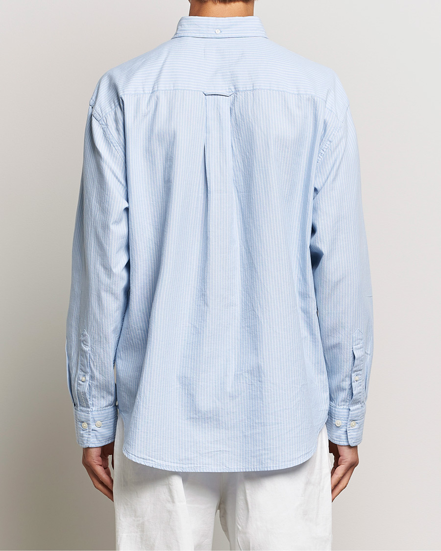 Hombres | Camisas | GANT | Regular Fit Archive Oxford Striped Shirt Muted Blue