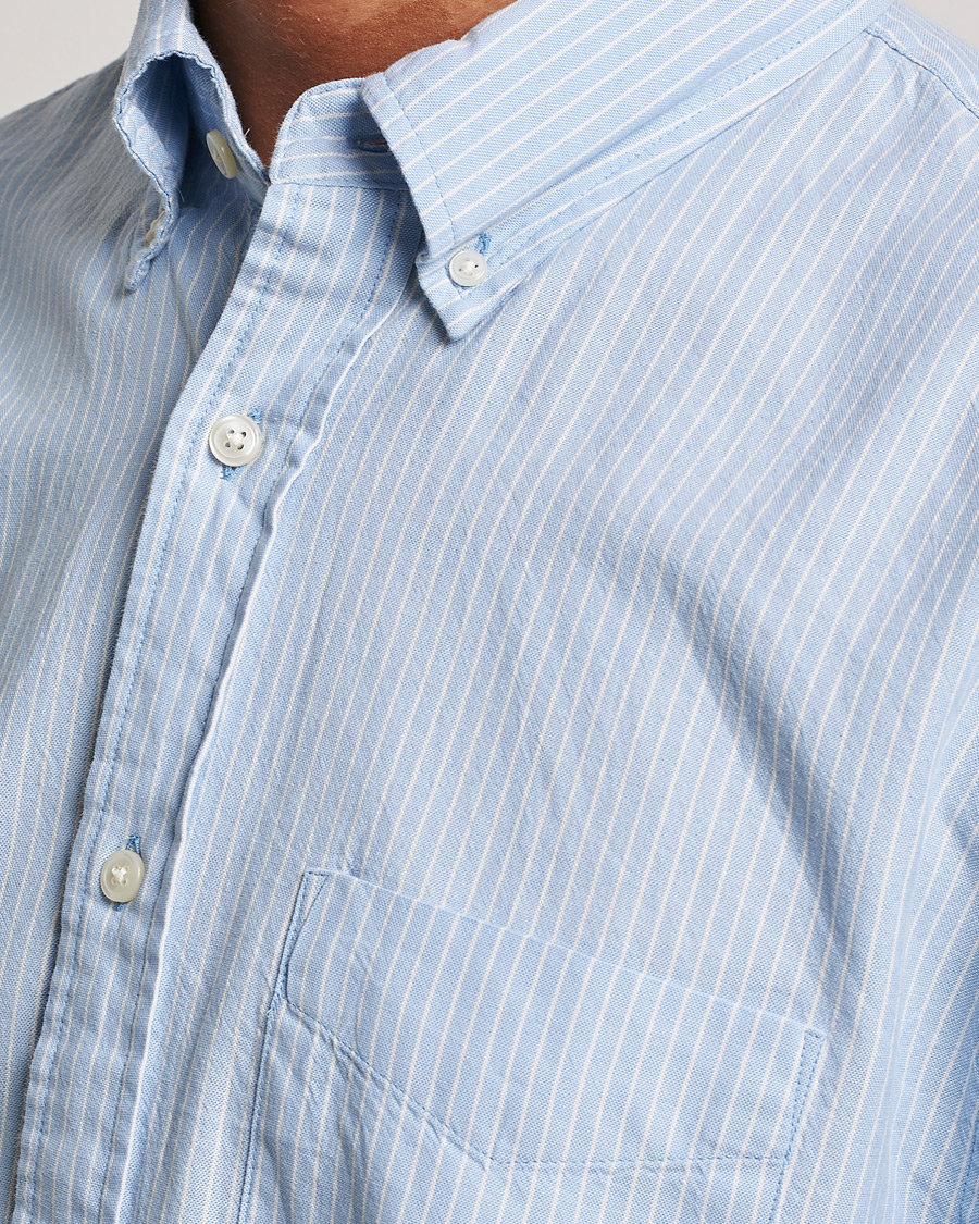 Hombres | Camisas | GANT | Regular Fit Archive Oxford Striped Shirt Muted Blue