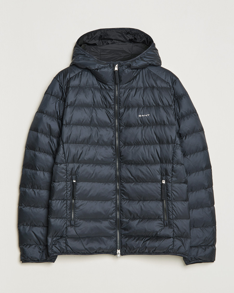 Hombres | Abrigos y chaquetas | GANT | Light Down Hooded Jacket Black