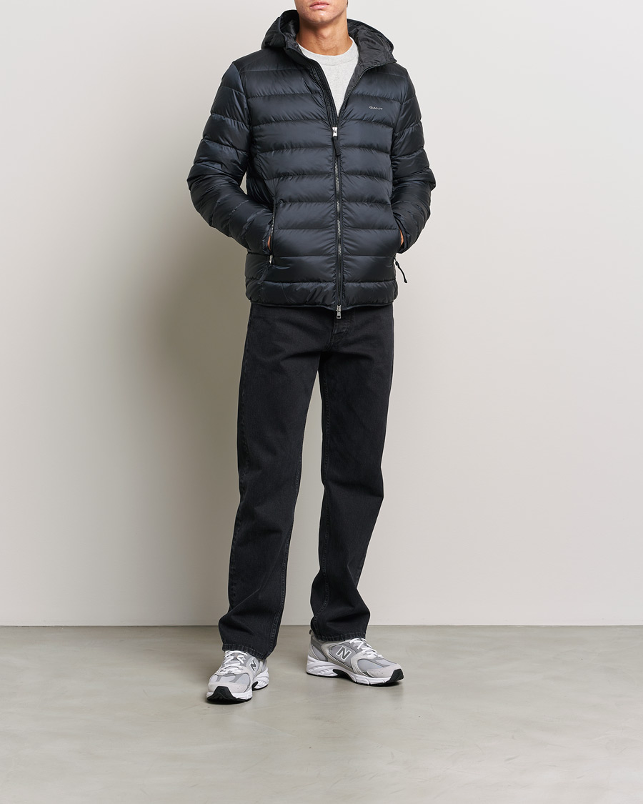 Hombres | Abrigos y chaquetas | GANT | Light Down Hooded Jacket Black