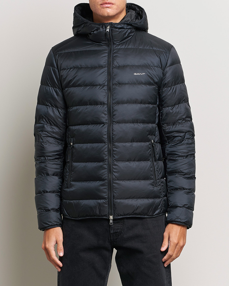 Hombres | Abrigos y chaquetas | GANT | Light Down Hooded Jacket Black