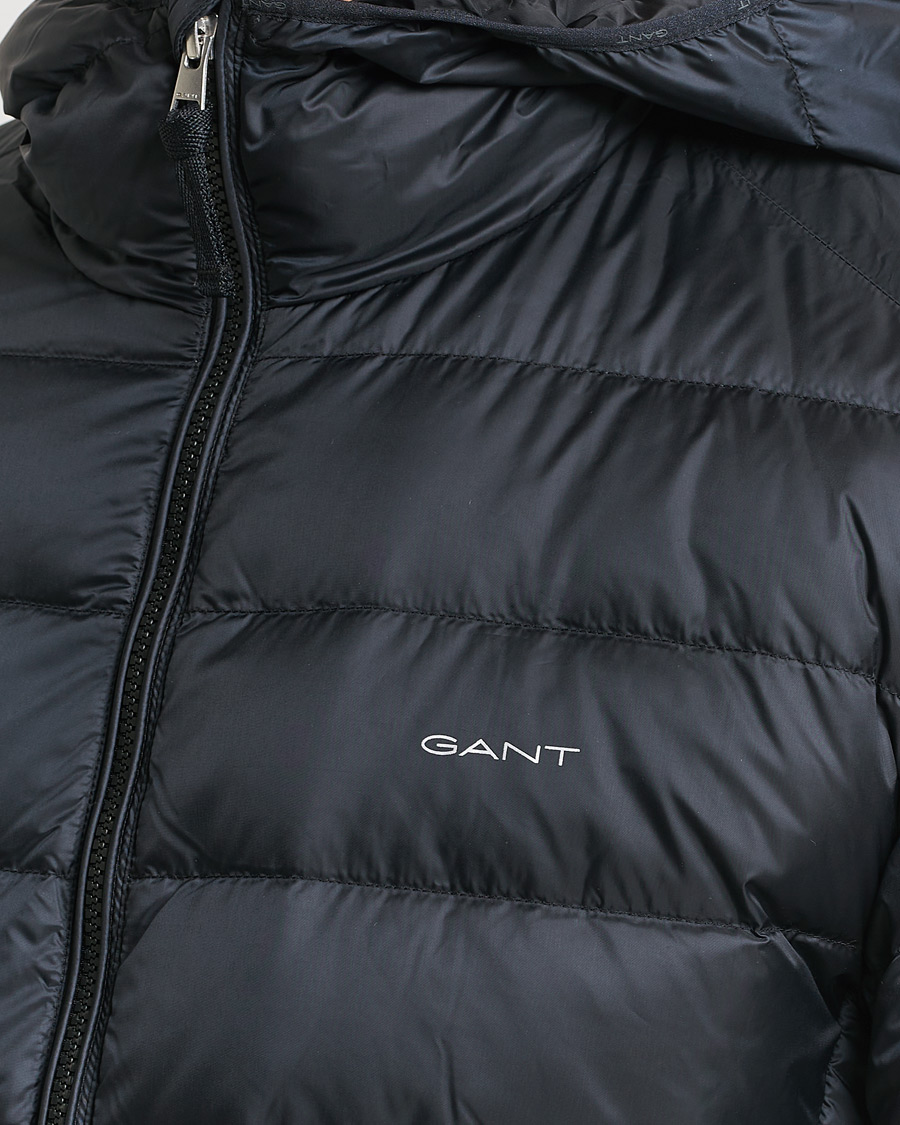 Hombres | Abrigos y chaquetas | GANT | Light Down Hooded Jacket Black