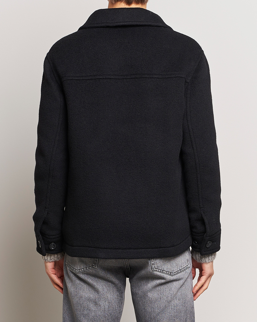 Hombres | Abrigos y chaquetas | GANT | Short Wool Jacket Black