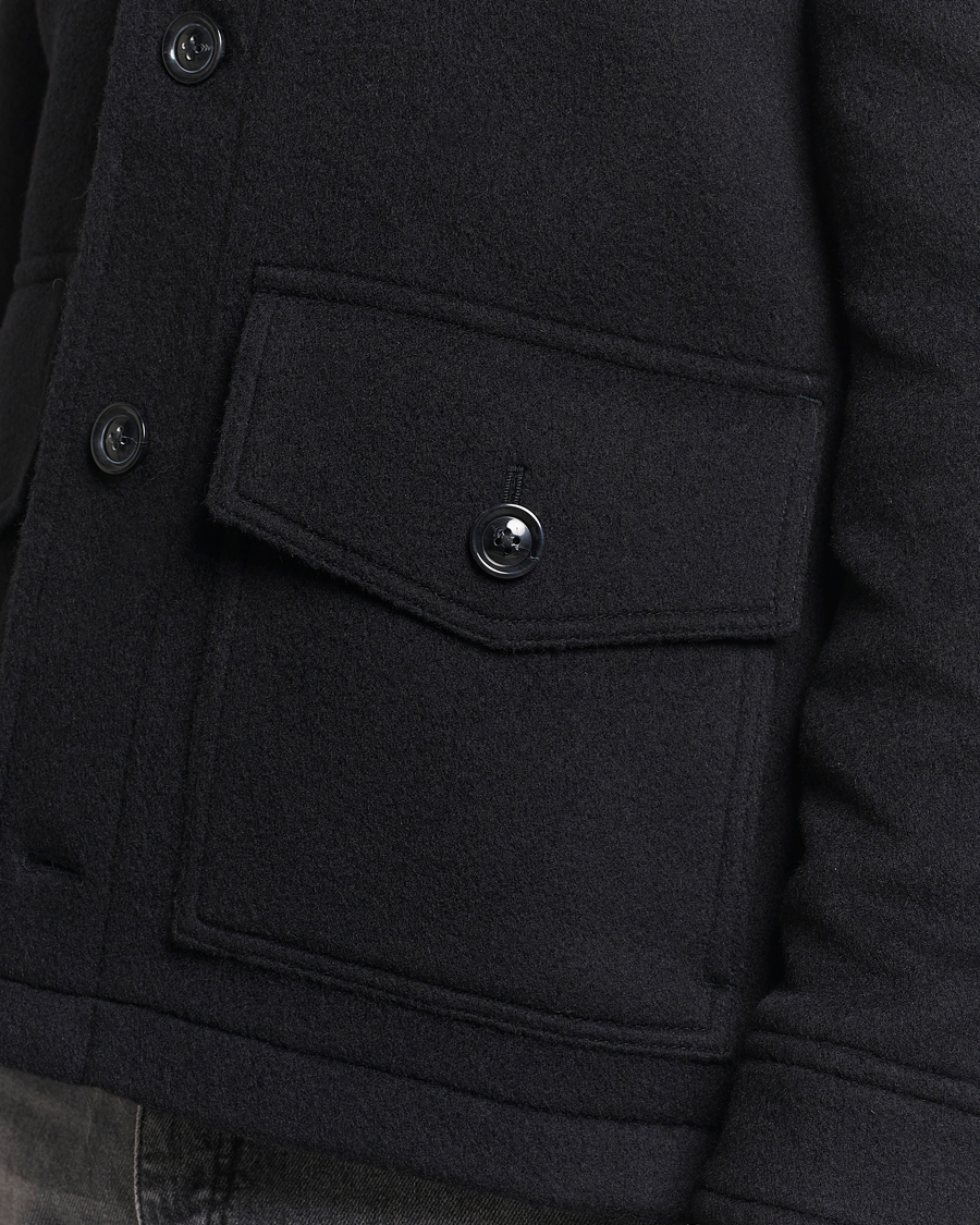 Hombres | Abrigos y chaquetas | GANT | Short Wool Jacket Black