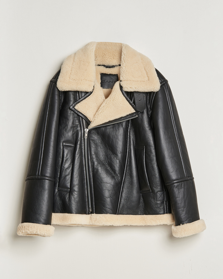 Hombres | Abrigos y chaquetas | Gant | Heavy Shearling Jacket Black