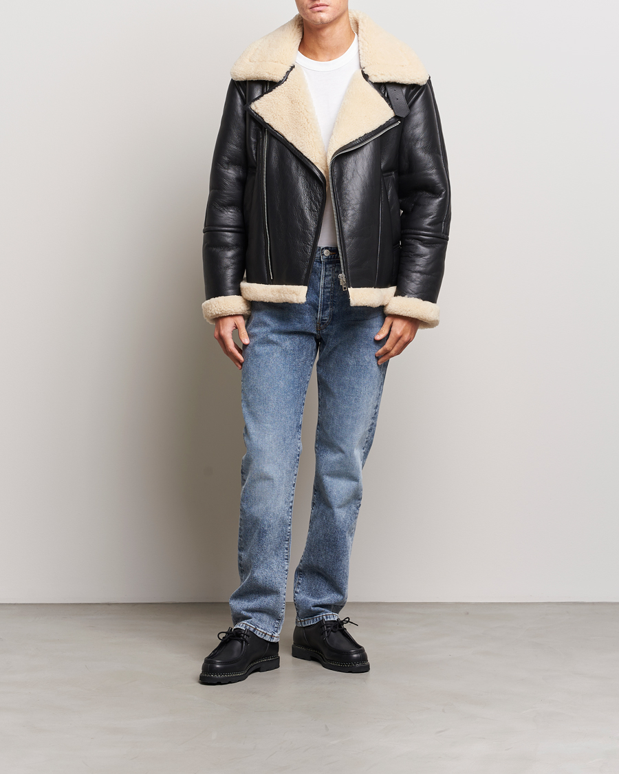 Hombres | Abrigos y chaquetas | Gant | Heavy Shearling Jacket Black