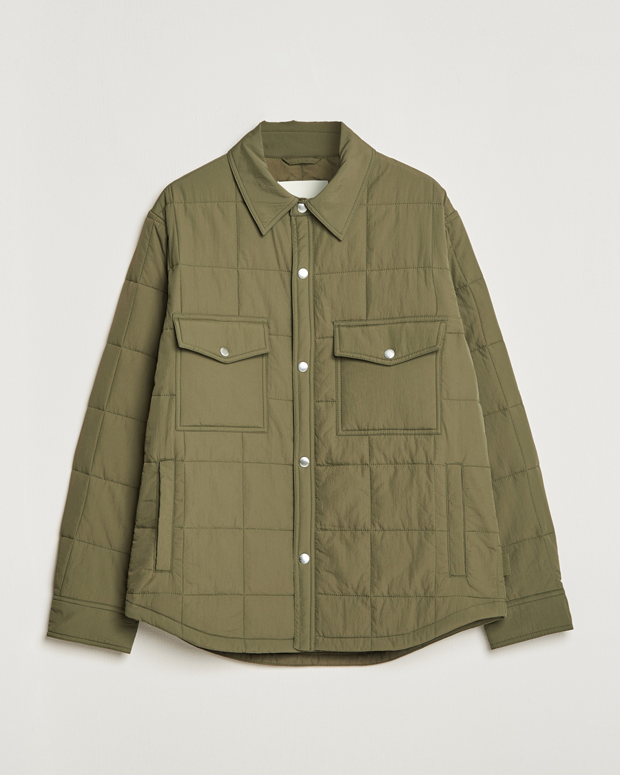 Hombres | Abrigos y chaquetas | GANT | Quilted Shirt Jacket Calamata Green