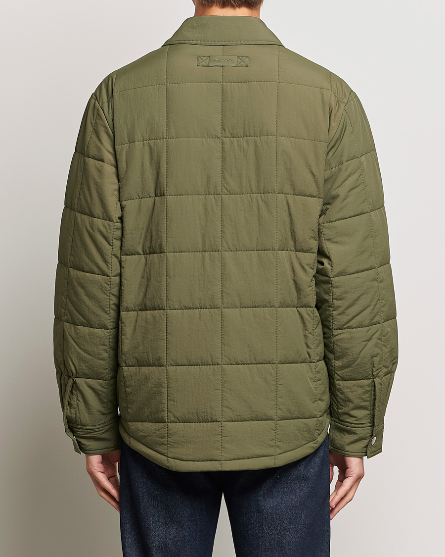 Hombres | Abrigos y chaquetas | GANT | Quilted Shirt Jacket Calamata Green
