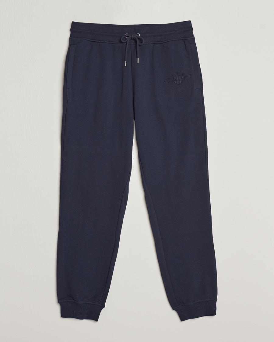Hombres | Pantalones | GANT | Archive Shield Sweatpants Evening Blue