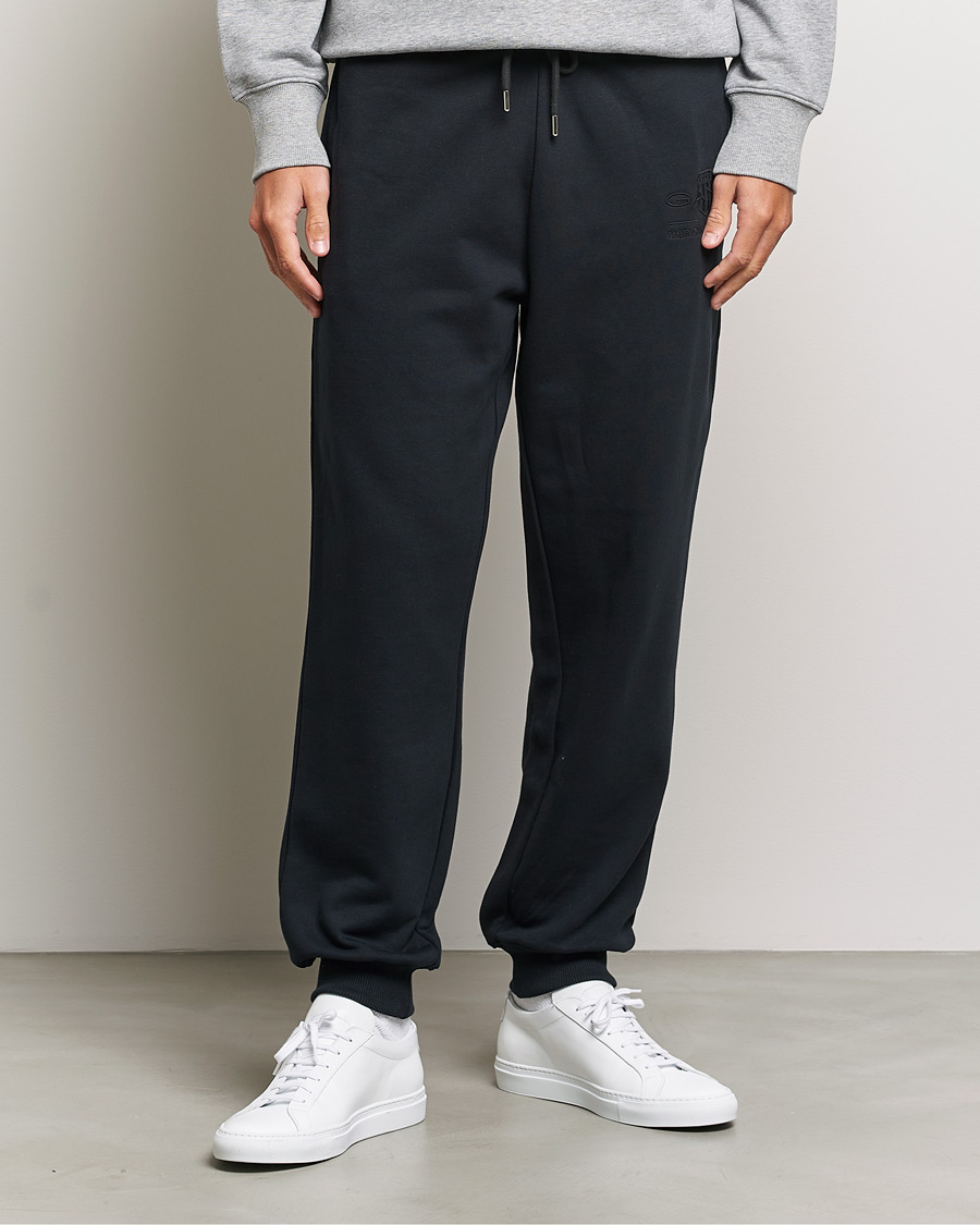 Hombres | Pantalones | GANT | Archive Shield Sweatpants Black