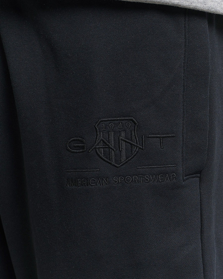 Hombres | Pantalones | GANT | Archive Shield Sweatpants Black
