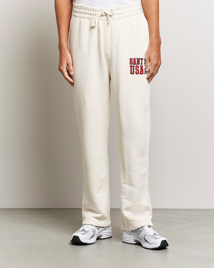 Hombres | Pantalones | GANT | USA Sweatpants Cream