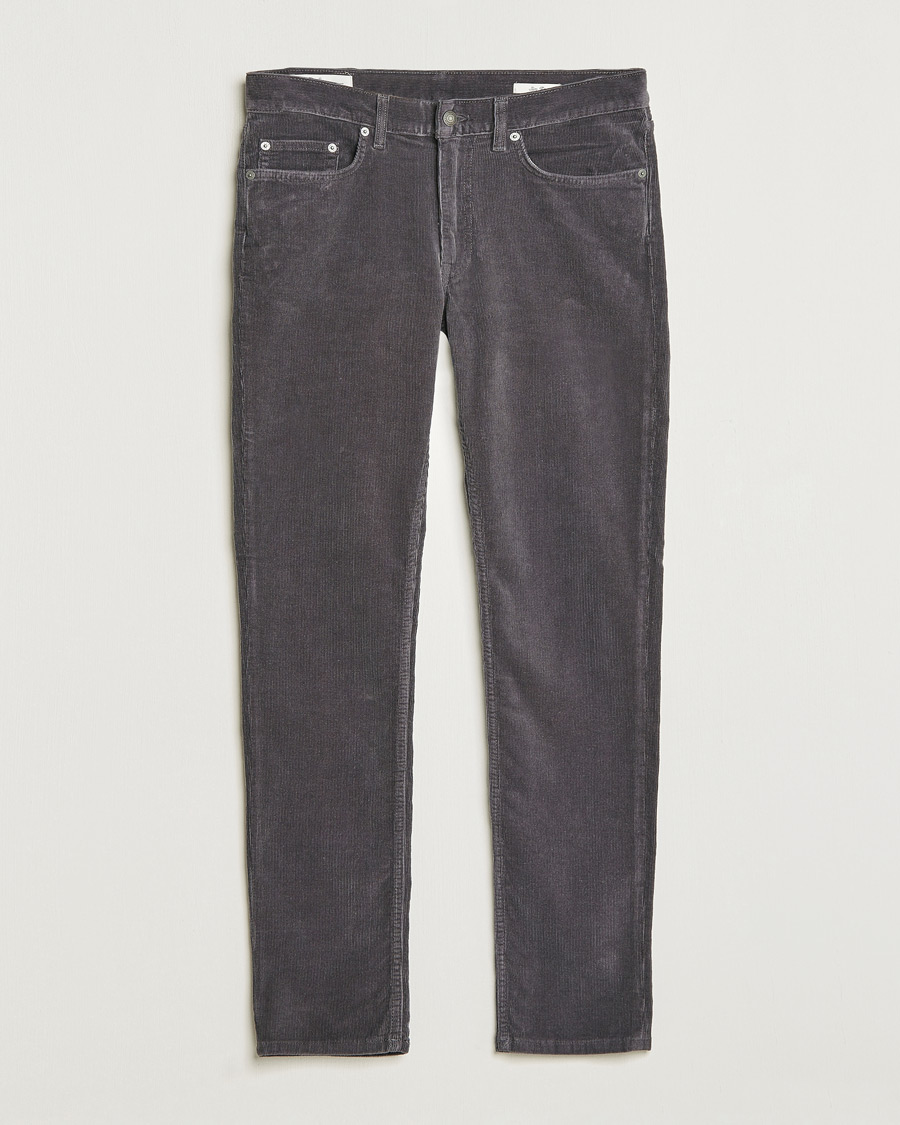 Hombres | Pantalones | GANT | Cord 5-Pocket Jeans Antracite